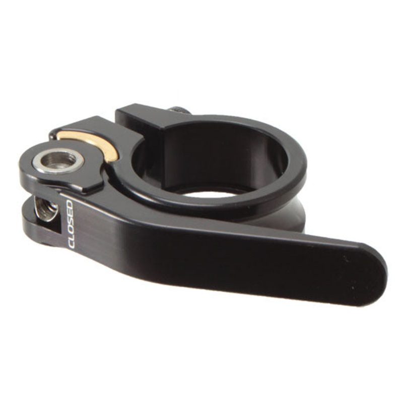 Chromag Seat QR Clamp 35mm Black | CNC Machined Aluminum, Brass Bushing, Secure Clamping, Lightweight Bike Seat Post Accessory 35.0mm