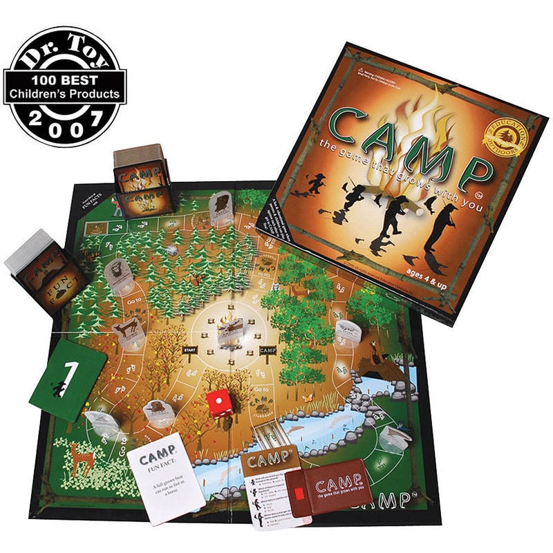 Explore & Learn Outdoor Camp Game Set for Kids  Educational Nature Trivia with 4 Levels, Family-Friendly, Travel-Ready, all 50 States BOARD