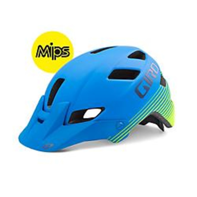 Giro Feature MIPS XC Helmet – Matt Blue-Lime Matt Blue – Lime Medium