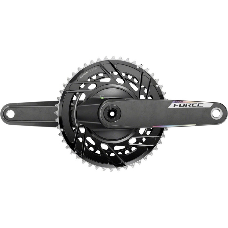 SRAM Force AXS Power Meter Crankset – 175mm, 12-Speed, 46/33t Thread Mount, 8-Bolt PM Spider, DUB Spindle, Carbon, E1