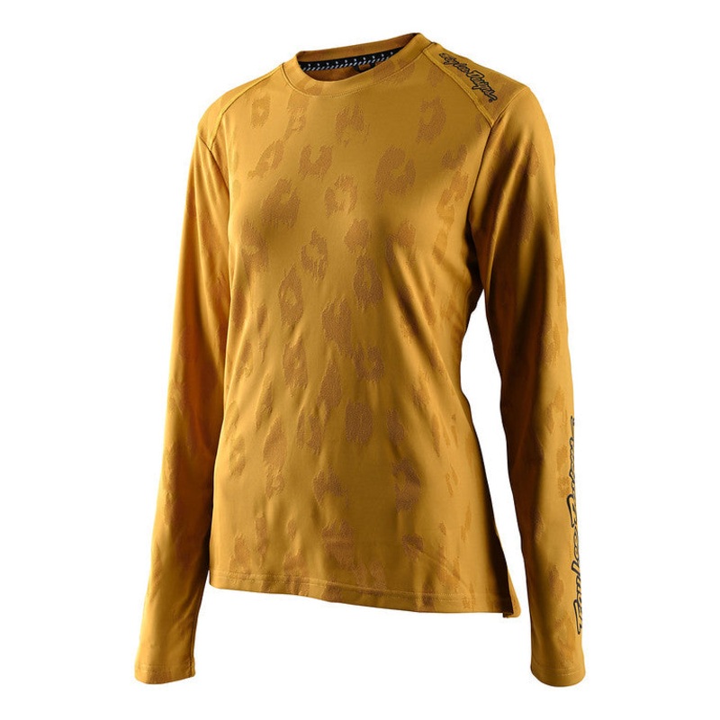 Troy Lee Designs Lilium Long Sleeve MTB Jersey – Womens – Jacquard – Honey Honey X-Small