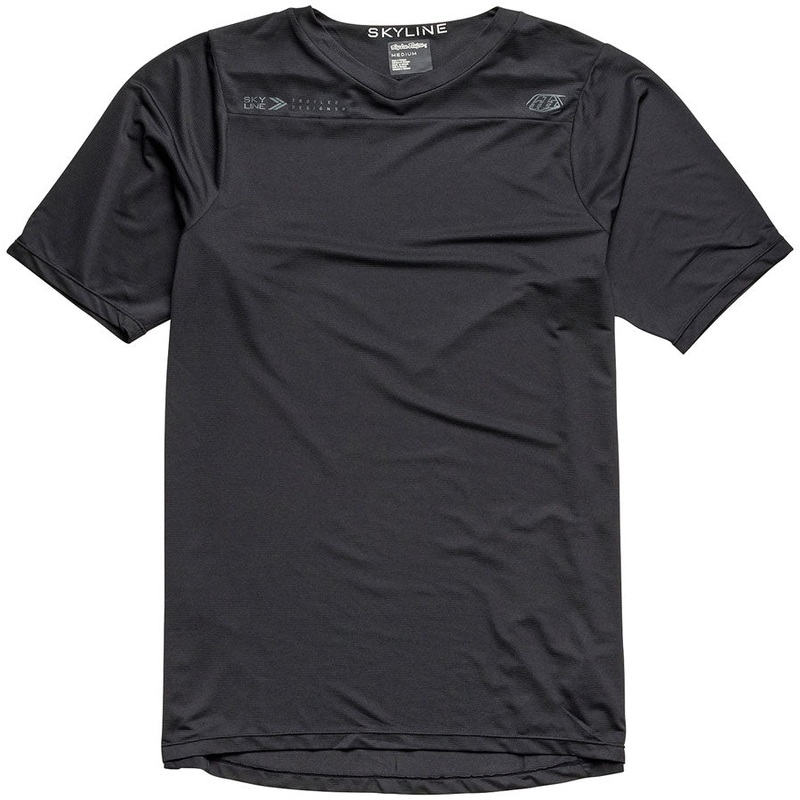 Troy Lee Designs Skyline Short Sleeve Jersey  Mono Black, Medium