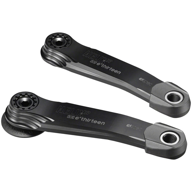 e*thirteen Helix Race Alloy e*spec Crank Arm Set – for Specialized M30 SL1.1, 14mm Offset, 155mm, with Self Extractor,