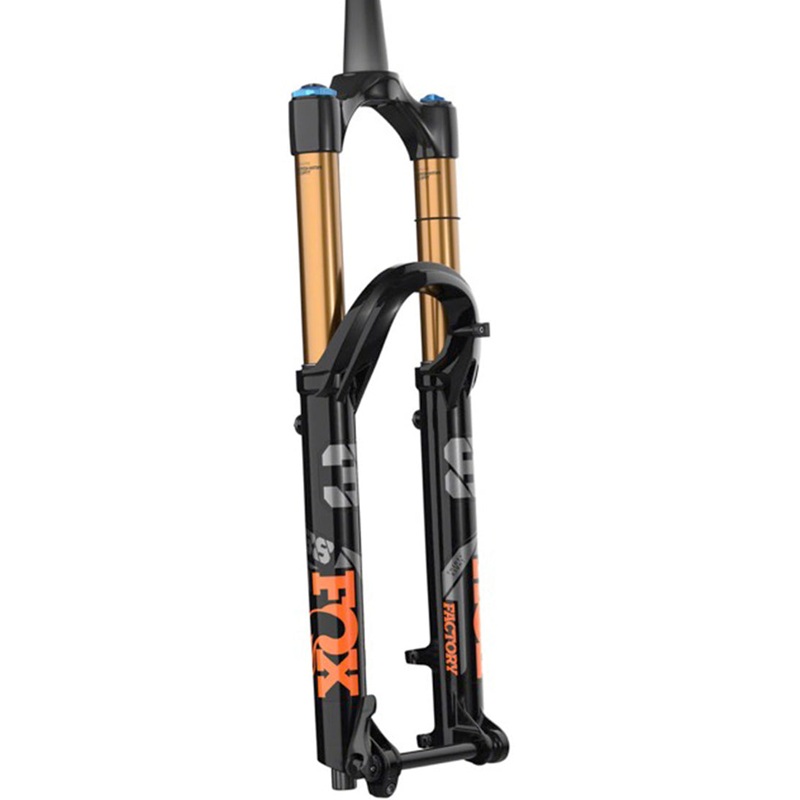 Fox Suspension 38 Float 170 Factory 29″ Kabolt-X 110 – Shiny Black-Orange-Gloss Black Logo – 2022 Shiny Black – Orange-Gloss Black Logo Grip 2 – HSC/LSC/HSR/LSR 44mm – 1.5″ Tapered