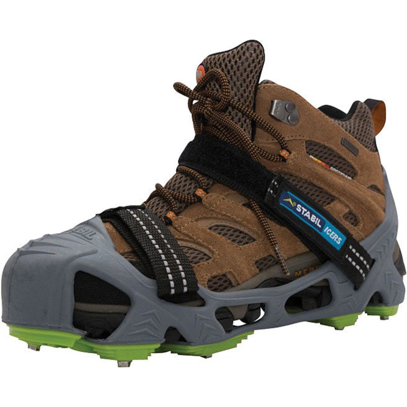 Premium Winter Traction Devices for Challenging Terrain | Stabilicers Hike XP Series with Advanced Rubber & Steel Spikes MEDIUM
