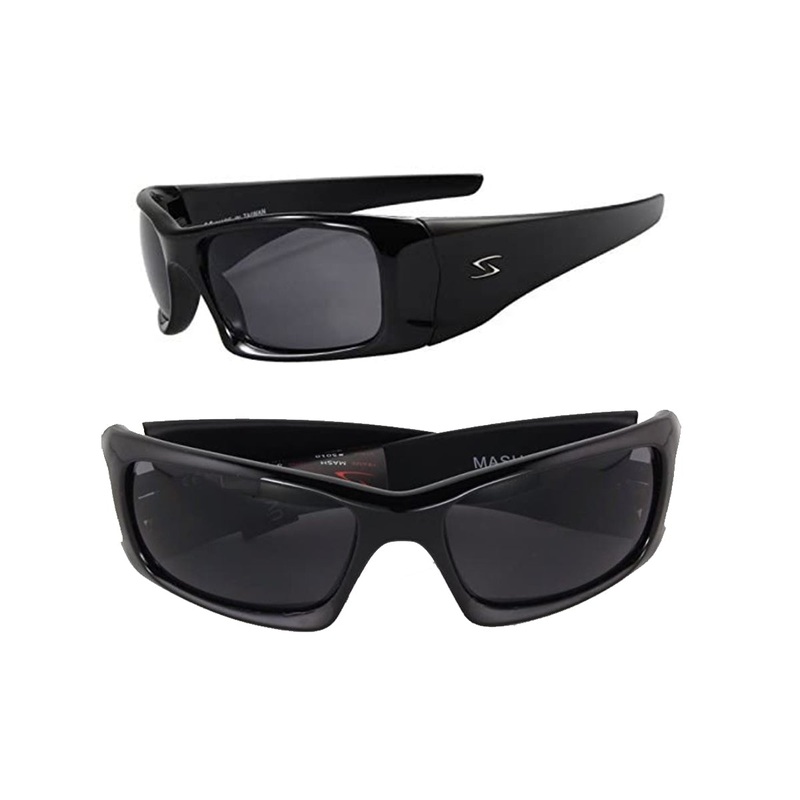 Serfas Mash Sunglasses – Gloss Black-Matt Black Gray Gloss Black – Matt Black Gray Gray Lens