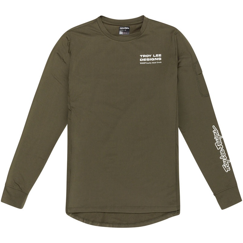 Troy Lee Designs Ruckus Long Sleeve Ride Tee  Factory Caper, Large
