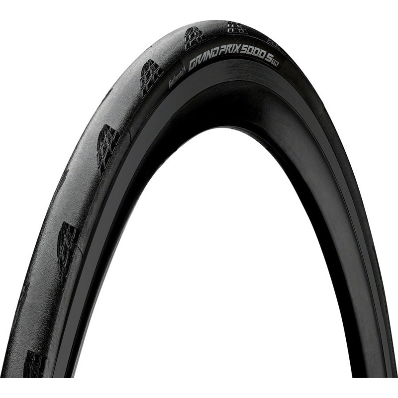 Continental Grand Prix 5000 S TR Tire – 700 x 28, Tubeless, Folding, Black, BlackChili, Vectran Breaker, LazerGrip, ACT