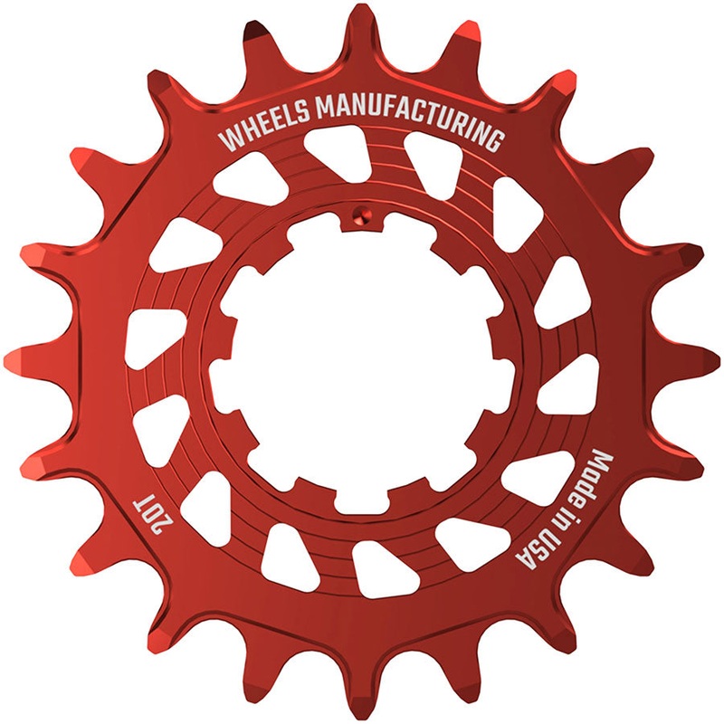 Wheels Manufacturing SOLO HG Cog – 20t, Fits SOLO-HG Kits, Red
