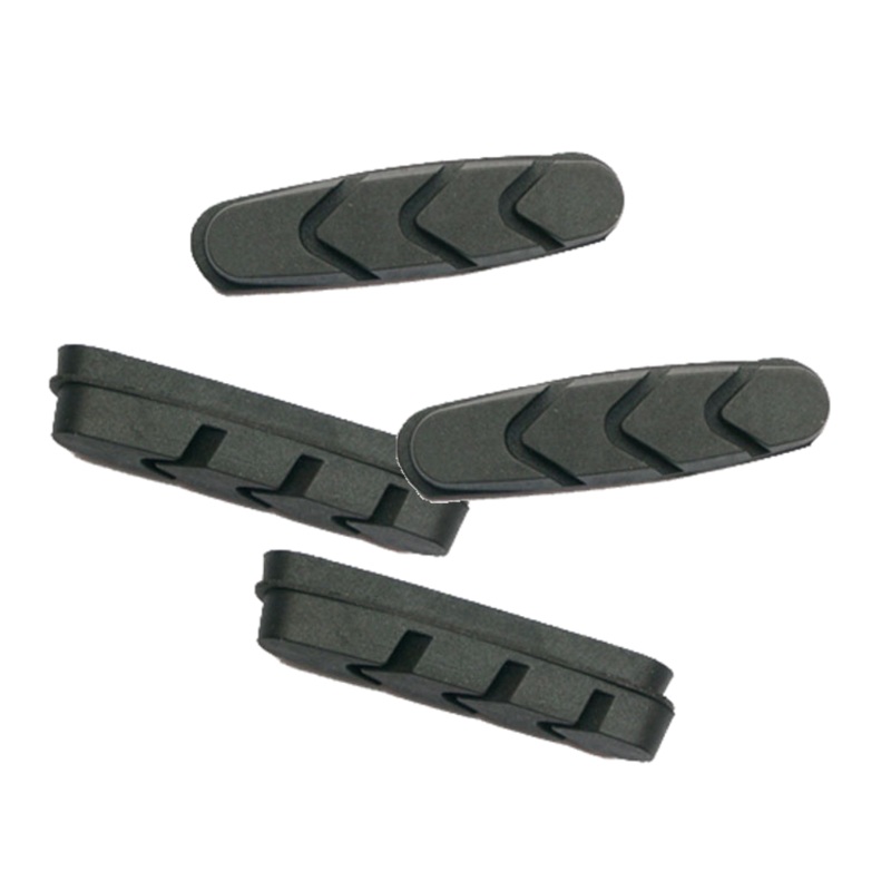 Yokozuna Gen-X Road Cartridge Brake Inserts Shimano/SRAM Compatible, All-Weather Performance, Black & Salmon Compounds