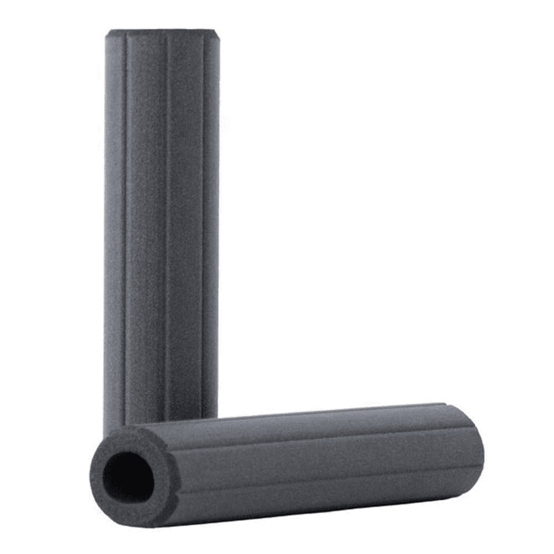 ESI Ribbed Chunky Silicone MTB Grips – Black Black 130mm