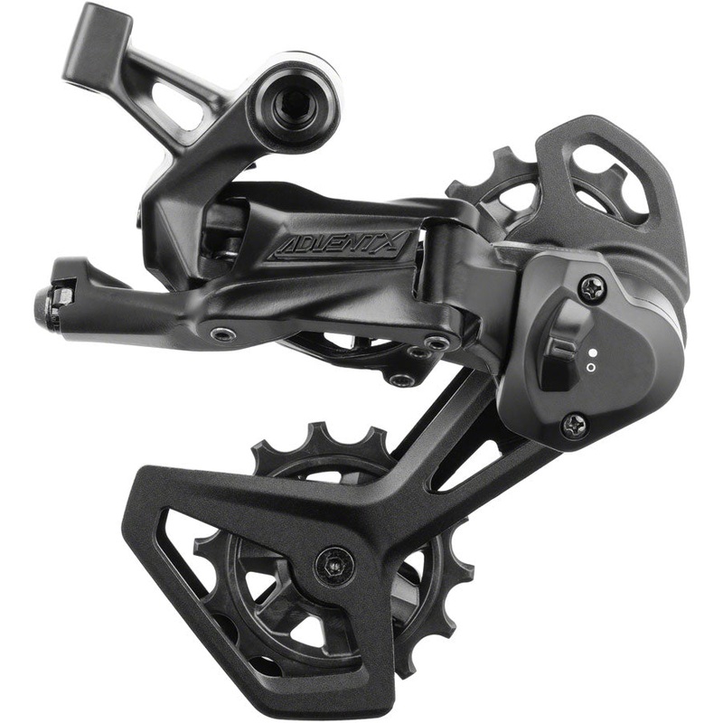 microSHIFT ADVENT X V2 Rear Derailleur – 10-Speed, Medium Cage, Clutch, ADVENT X and Sword Compatible, Black, Ver. 2
