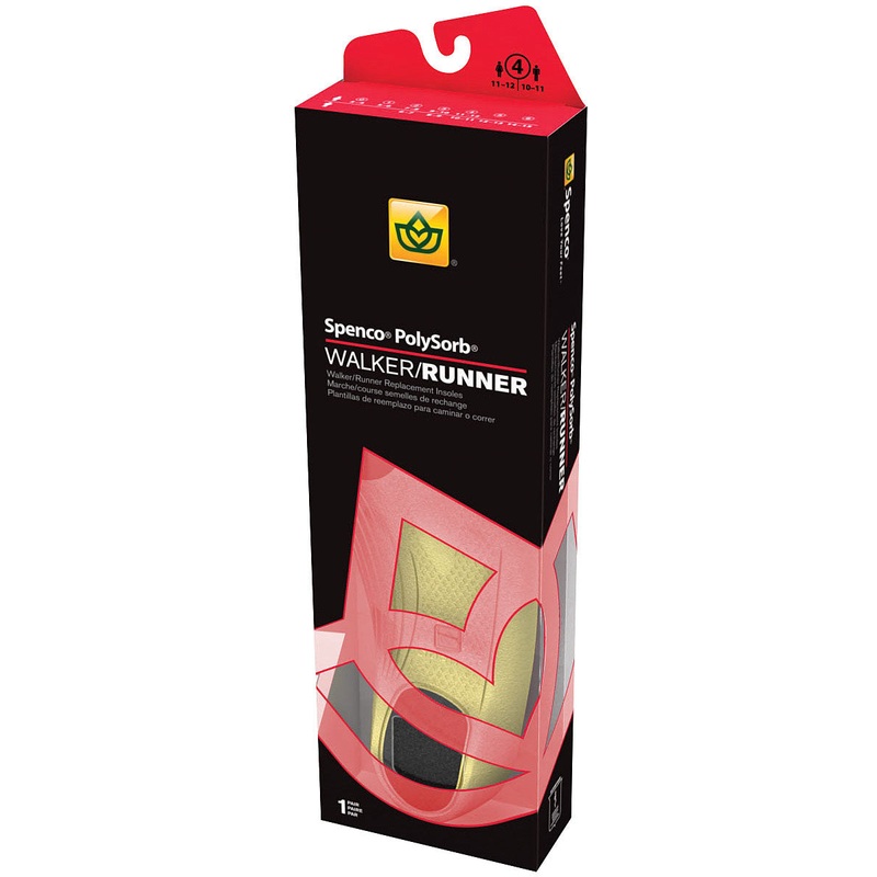 Spenco Walker/Runner Insoles  Cushioned Support, Orthopedic Technology, Various Sizes & Materials for All-Day Comfort & Foot Health W8 M7
