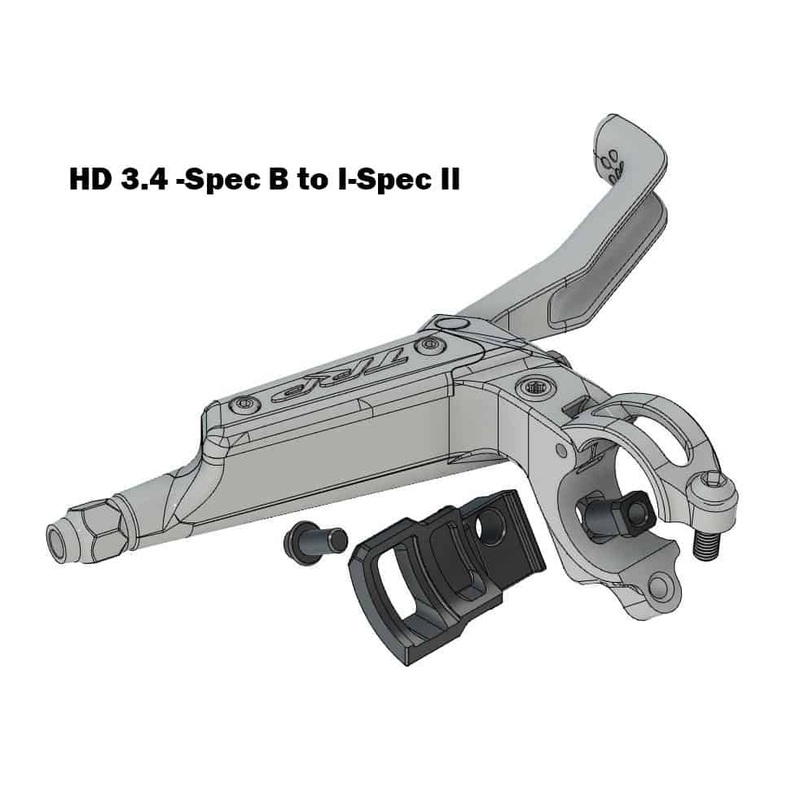 TRP MTB Integrated Shifter Adapter Black HD 3.3 I-Spec B to SRAM MatchMaker – Right Hand