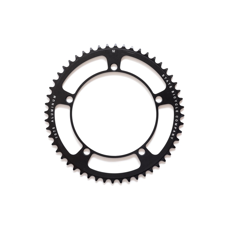 Black Label Series: Chainring – 46t , 48t , 49t , 52t (Black) 46 tooth