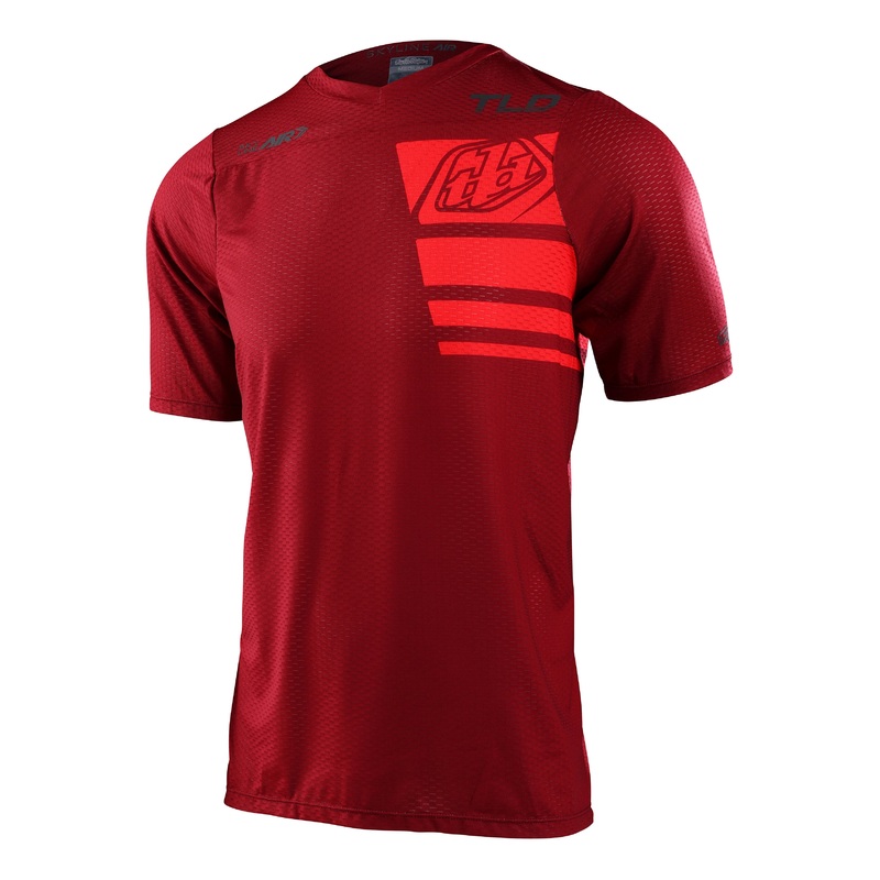 Troy Lee Designs Skyline Air Short Sleeve MTB Jersey – Stacks – Syrah Syrah Small