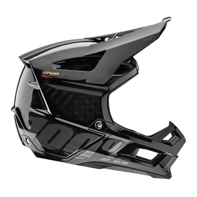 100% Aircraft 2 Helmet – Black – 2022 Black Small