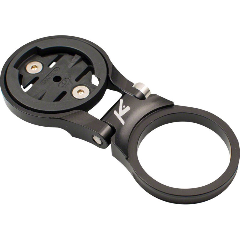 K-EDGE Adjustable Stem Mount for Garmin Quarter Turn Type Computers Black