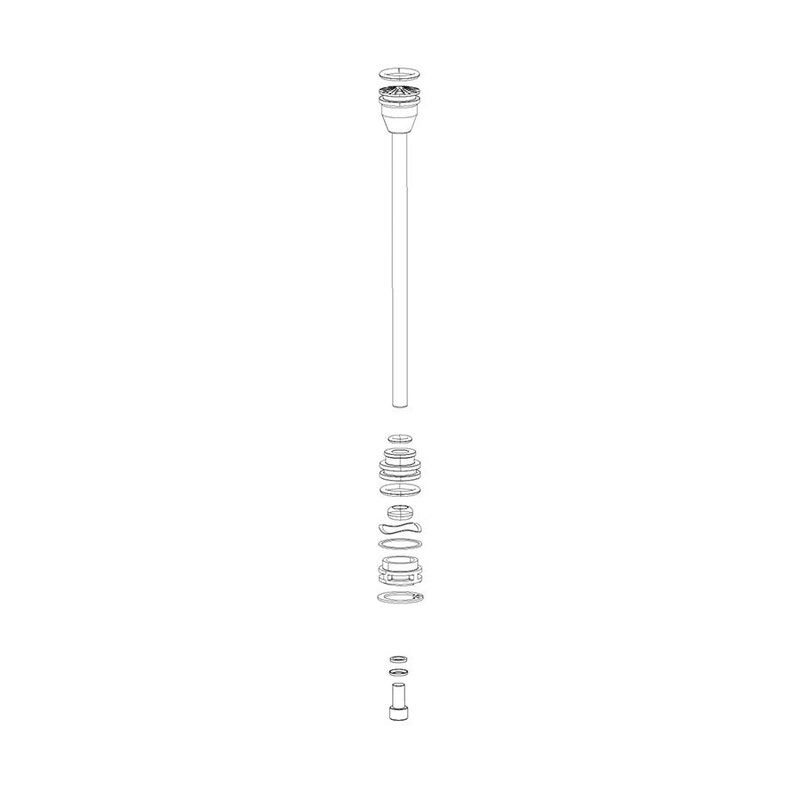 RockShox Solo Air Spring Kits for RVL Suspension ForksEasy Air Spring Replacement for 120mm & 140mm Travel, Compatible with Revelation A1-A4 (2010-2017) 140mm