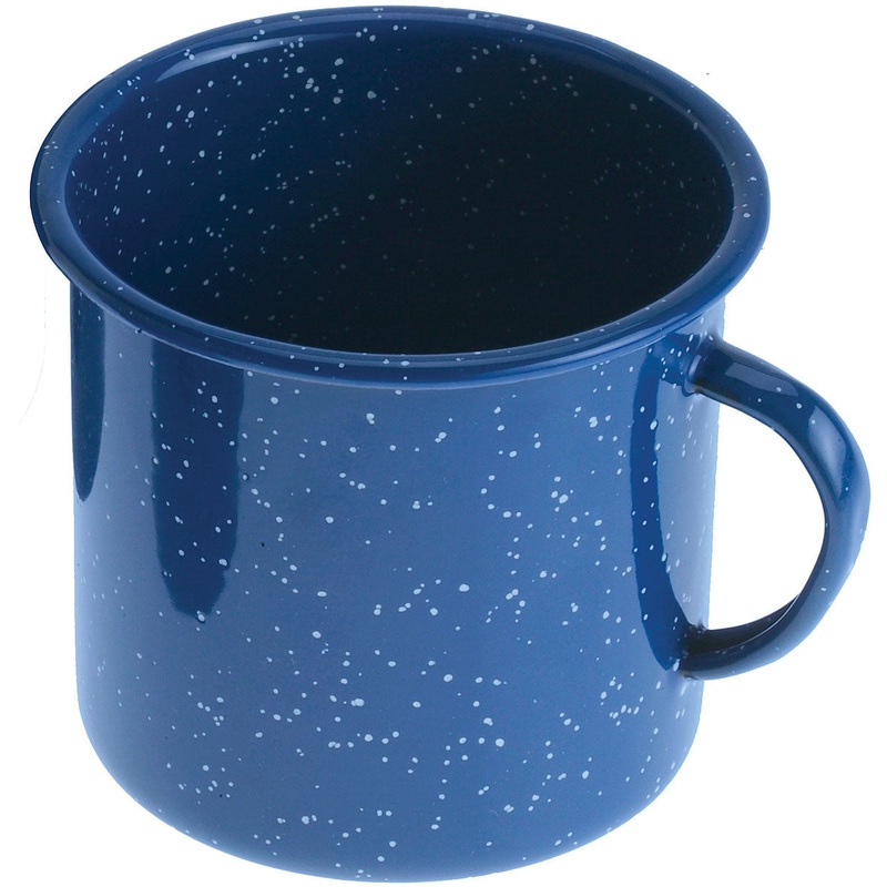 Vintage Charm: GSI Enamelware Blue 12 oz Cup – Set of Blue Tableware for Stylish Dining