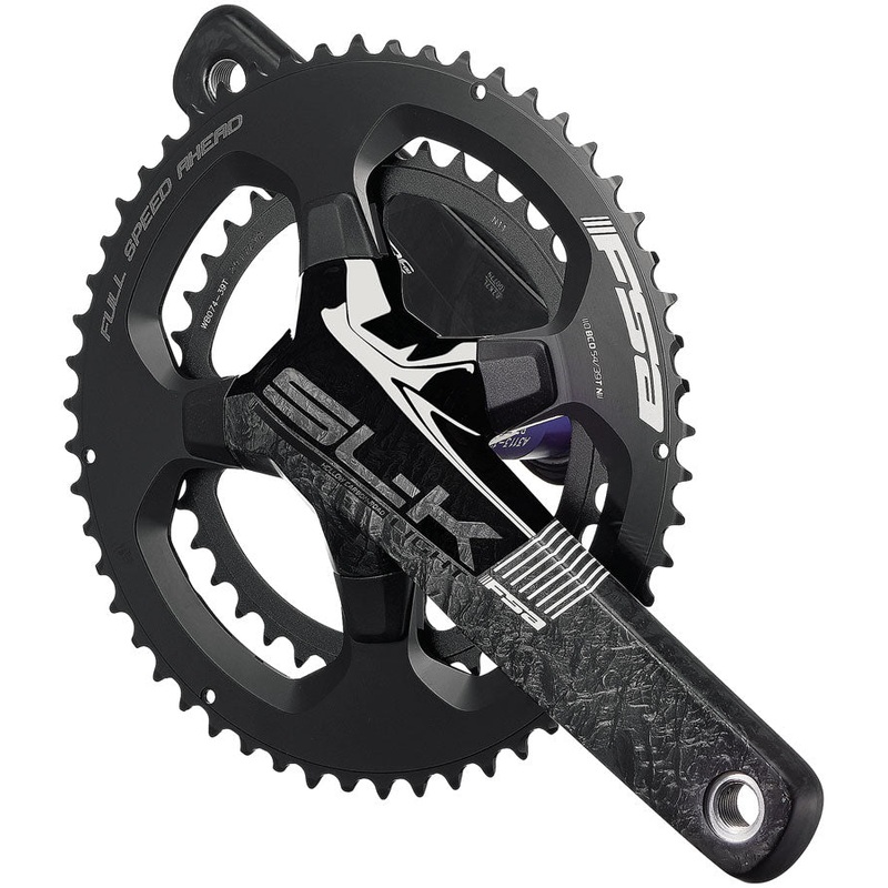 FSA SL-K Light Crankset 2x 52/36T Chainrings 165mm Arm Length 110BCD Asymmetric Bolt Pattern 386EVO Spindle  BLK