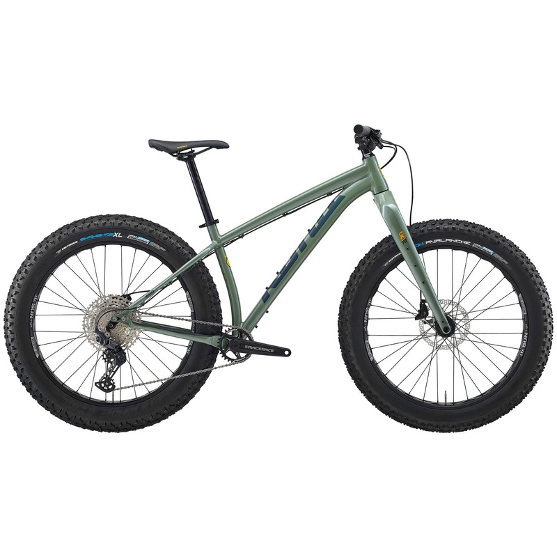 Kona Woo 26 Fat Bike – Metallic Green – 2025 Metallic Green Small