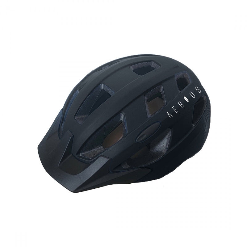 Mountain Bike Helmet Aerius Swift SM/MD 20-1/2in to 22-1/2in (52 to 57 cm) Matte Black All Purpose
