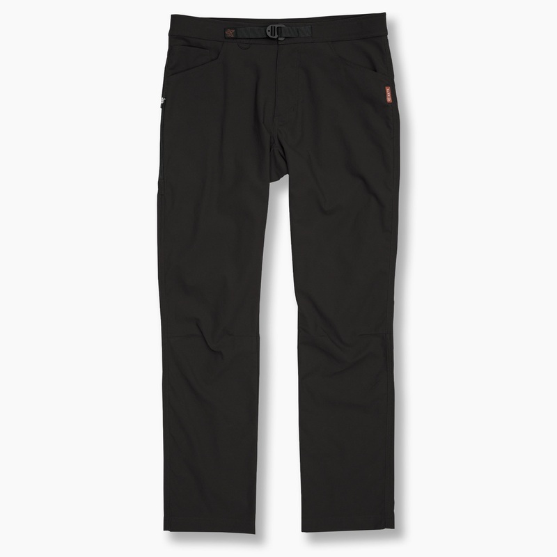 Ketl Mtn Shenanigan Hiking Pants Straight Fit 32″ Inseam – Lightweight, Stretchy, Packable, Adventure Travel Men’s Pants Black Small