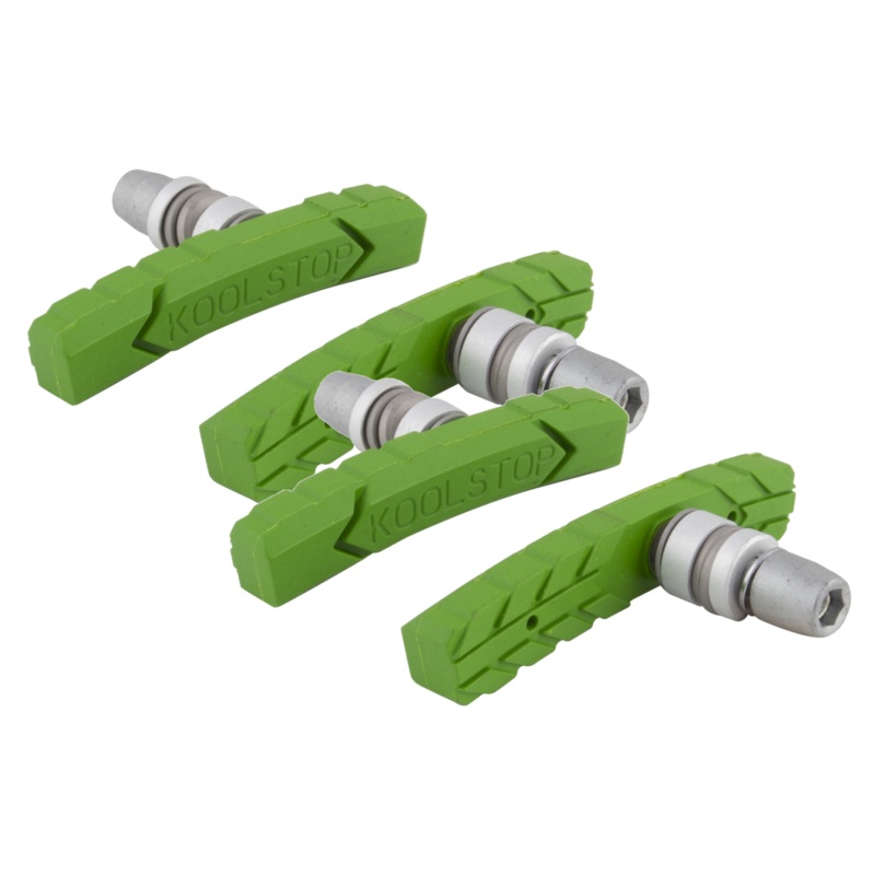 Koolstop AT Threaded Brake Pads Pair Heavy-Duty All Terrain Bicycle Brake Shoes for 24-29″ Wheels