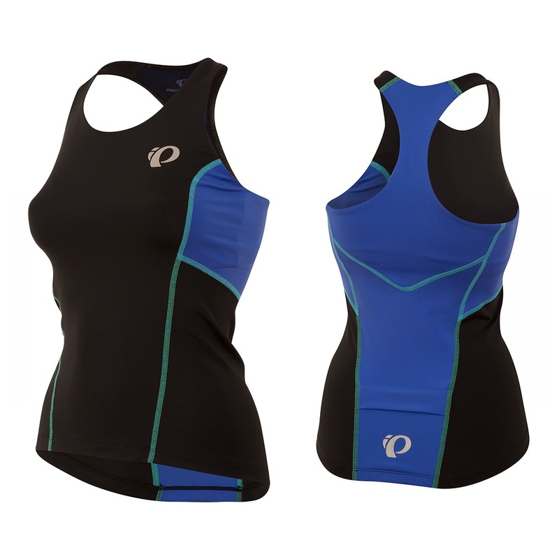 Pearl Izumi Select Pursuit Tri Tank – Womens – Black-Dazzling Blue Black – Dazzling Blue 2X-Large