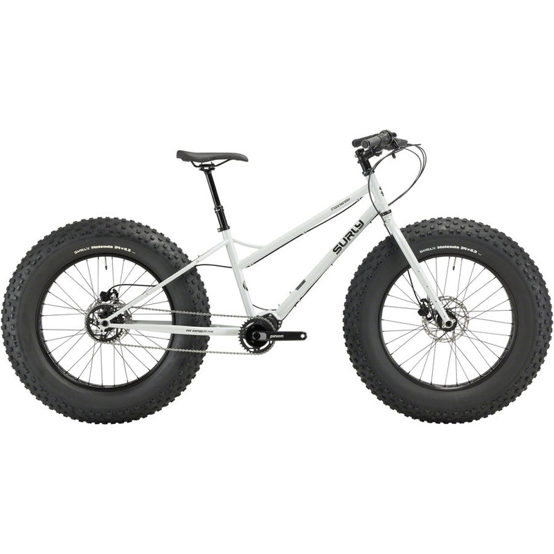 Surly Moonlander Fat Tire Bike – 24″, Steel, Lunar Dust Gray, Small