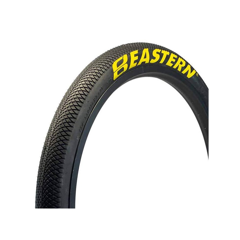 Eastern Growler 26″ BMX/Cruiser Tire – Black-Yellow Logo Black-Yellow Logo 2.125″