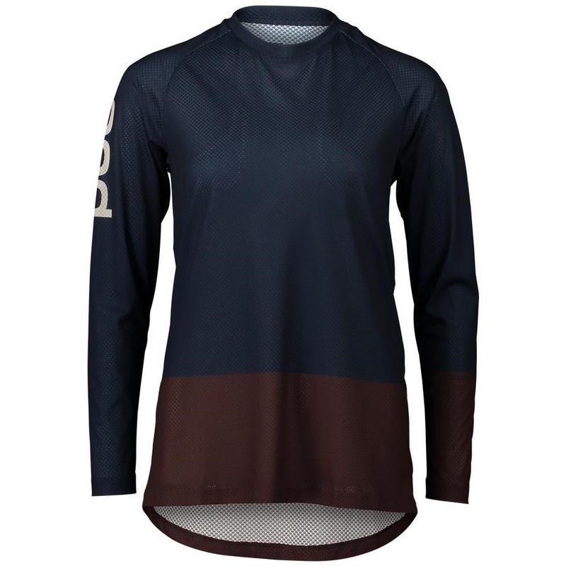 POC Pure Long Sleeve MTB Jersey – Womens – Turmaline Navy-Axinite Brown Turmaline Navy – Axinite Brown X-Small