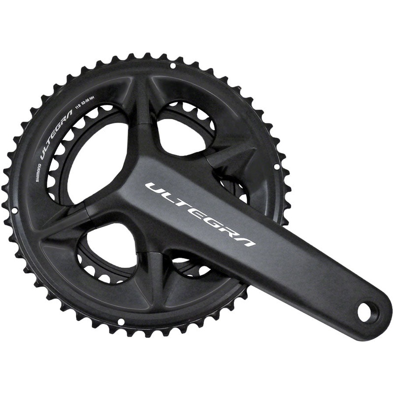 Shimano Ultegra FC-08 Crankset – 172.5mm, 11-Speed, 52/36t, 110 Asymmetric BCD, Hollowtech II Spindle Interface, Black
