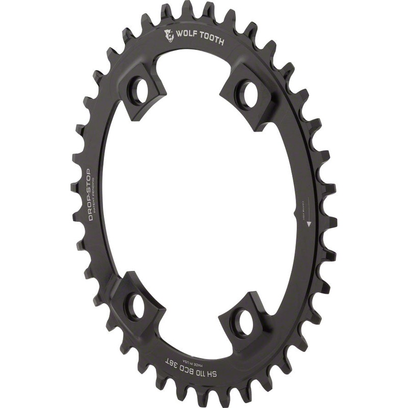 Wolf Tooth Elliptical Chainring 42T x Shimano Asymmetric 110 BCD, For 4-Arm
