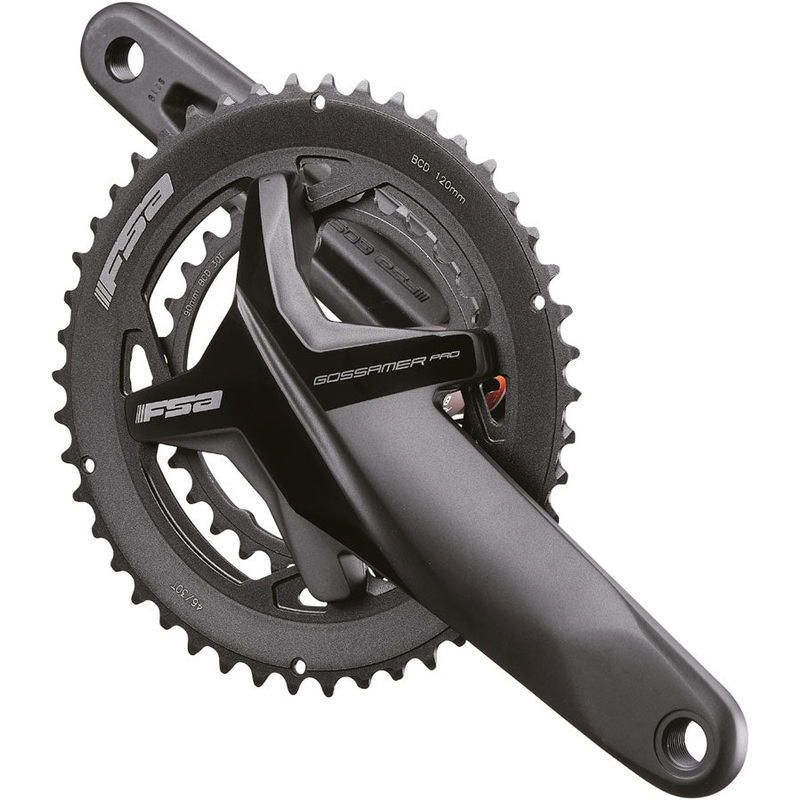 FSA Gossamer Pro Crankset 2x 46/30T Chainrings 172.5mm Arm Length 120/90BCD 386EVO Spindle  BLK