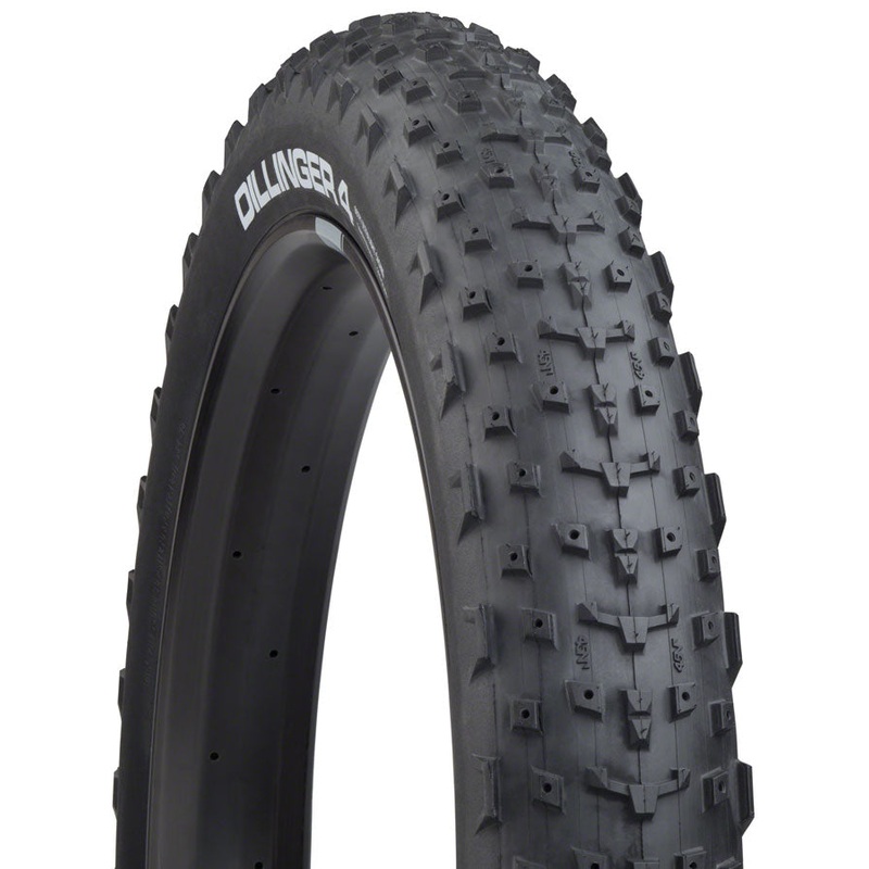 45NRTH Dillinger 4 Tire – 27.5 x 4 Tubeless Folding BLK 60tpi Custom Studdable