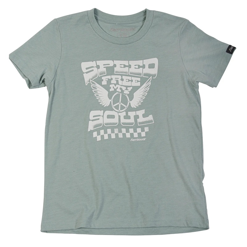 Fasthouse Sunshine Tee – Girls – Heather Blue Heather Blue X-Large