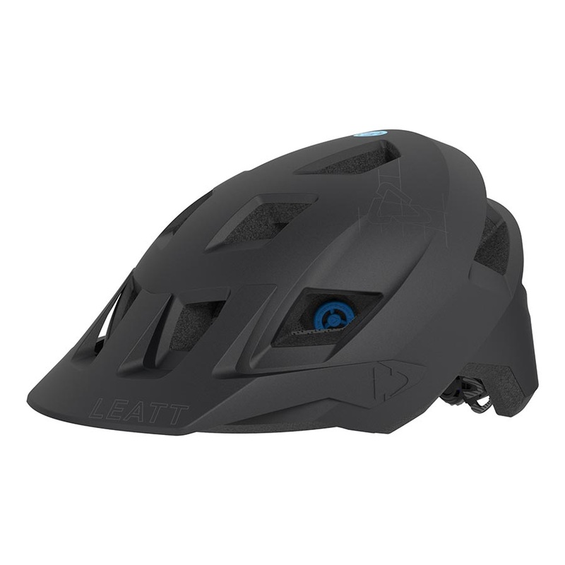 Leatt MTB AllMtn 1.0 Men Helmet  Impact-Absorbing Polymer Shell, 360 Turbine Tech, Ventilation, Recyclable Packaging, Sizes S 51-55cm Stealth, S, 51-55cm