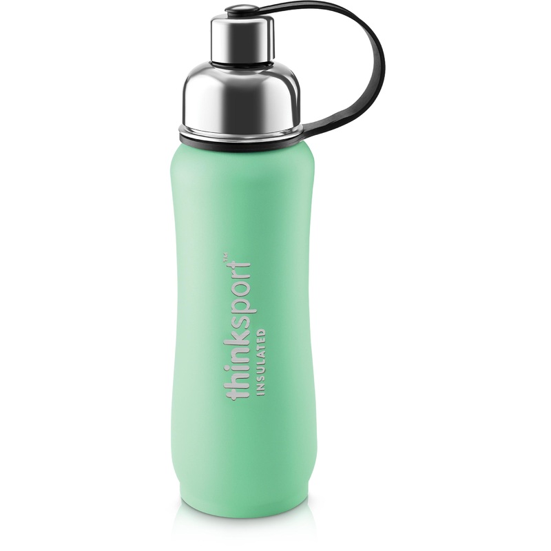 Thinksport Insulated Stainless Steel Sports Bottles  Double-Walled, Leakproof, Safe, and Durable Hydration Bottles for Hot/Cold Drinks MGRN 17OZ