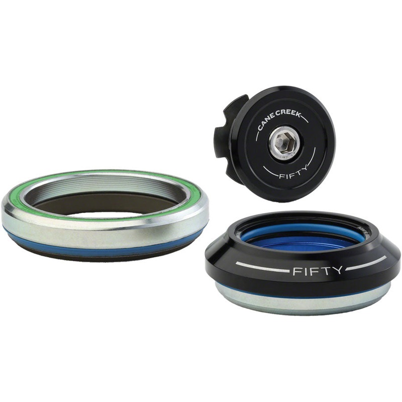 Cane Creek 50 Headset – IS41/28.6/H9 Upper | IS52/40 Lower, Tapered, Black