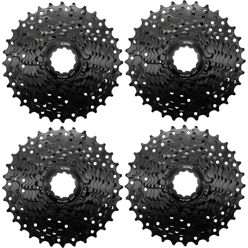 KMC REACT Cassette – 9-Speed 11-32t HG Driver Compatible Black 4 pk.