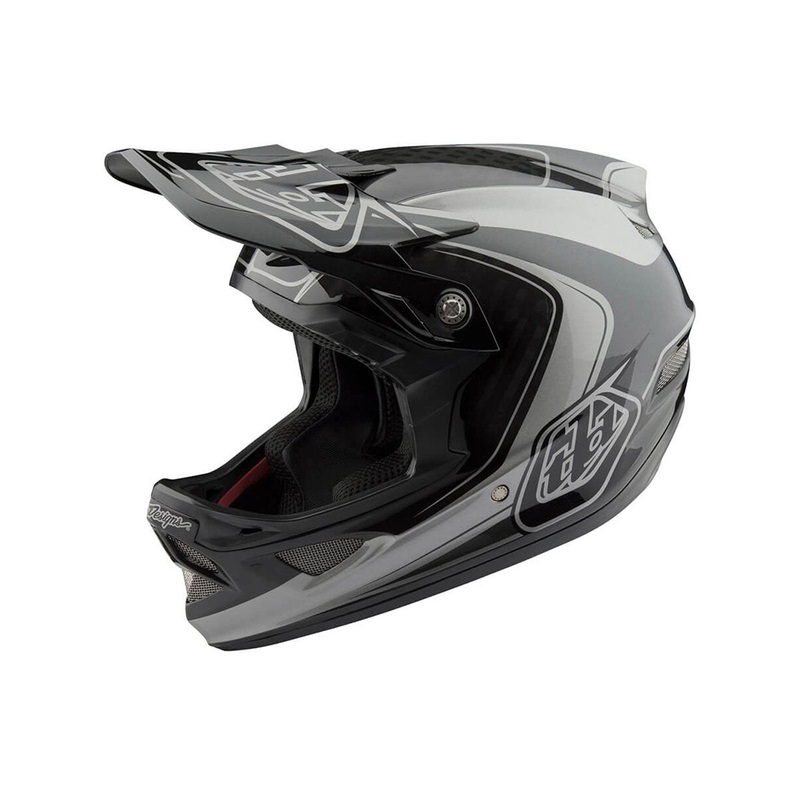 Troy Lee Designs D3 Carbon MIPS Full Face Helmet – Mirage – Gray – 2018 Mirage Gray Medium