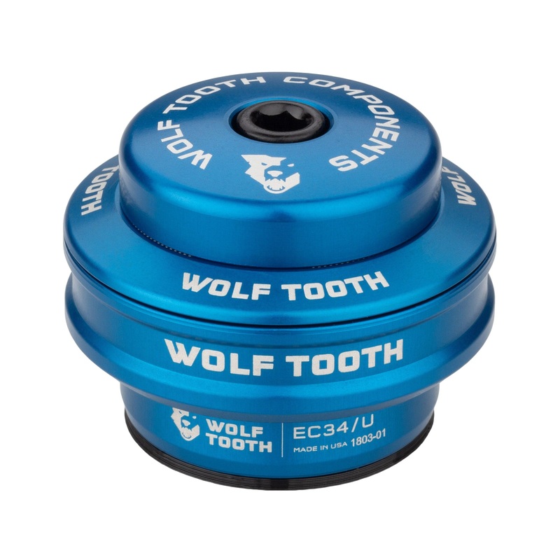 Wolf Tooth Performance EC Headsets – EC Upper EC34/28.6 16mm Stack, Blue