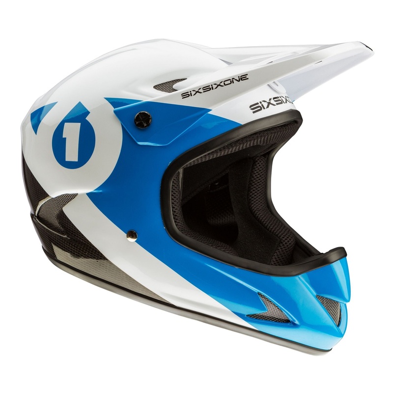 661 Rage Full Face Helmet – Black-Cyan Black – Cyan Large