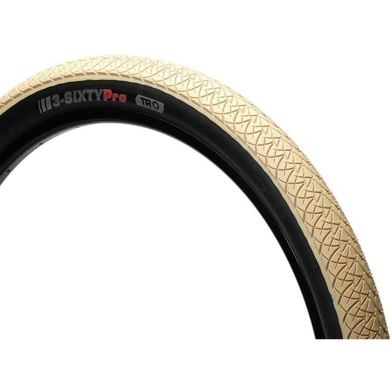 Kenda 3-Sixty Pro DJ 26″ Folding Dirt Jump Tire – Beige-Black Beige – Black 2.25″ Single Tread