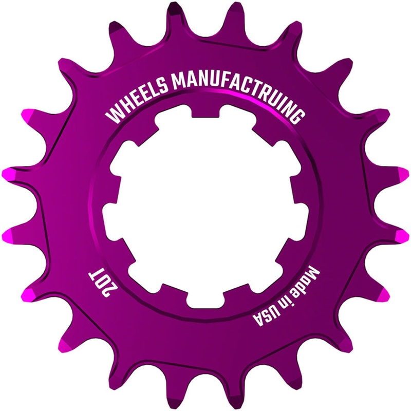 Wheels Manufacturing SOLO-SPEED Cog – 20t, Fits SOLO-SPLINE and SOLO-XD kits, Purple