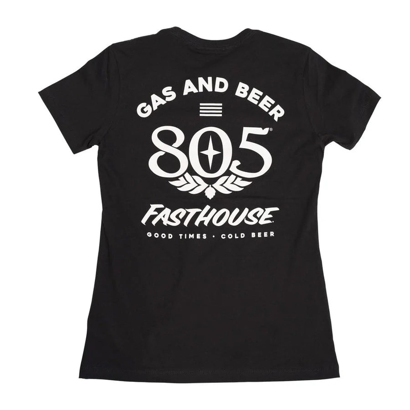Fasthouse 805 Necessities Tee – Womens – Black Black Small