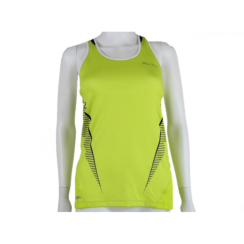 Pearl Izumi Fly InRCool Sport Tank – Womens – White-Lime White – Lime Large