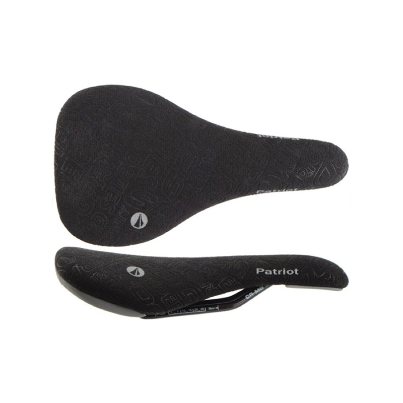 SDG Patriot RL CroMo Urban Saddle – Black-Gray Icon Black – Gray Icon